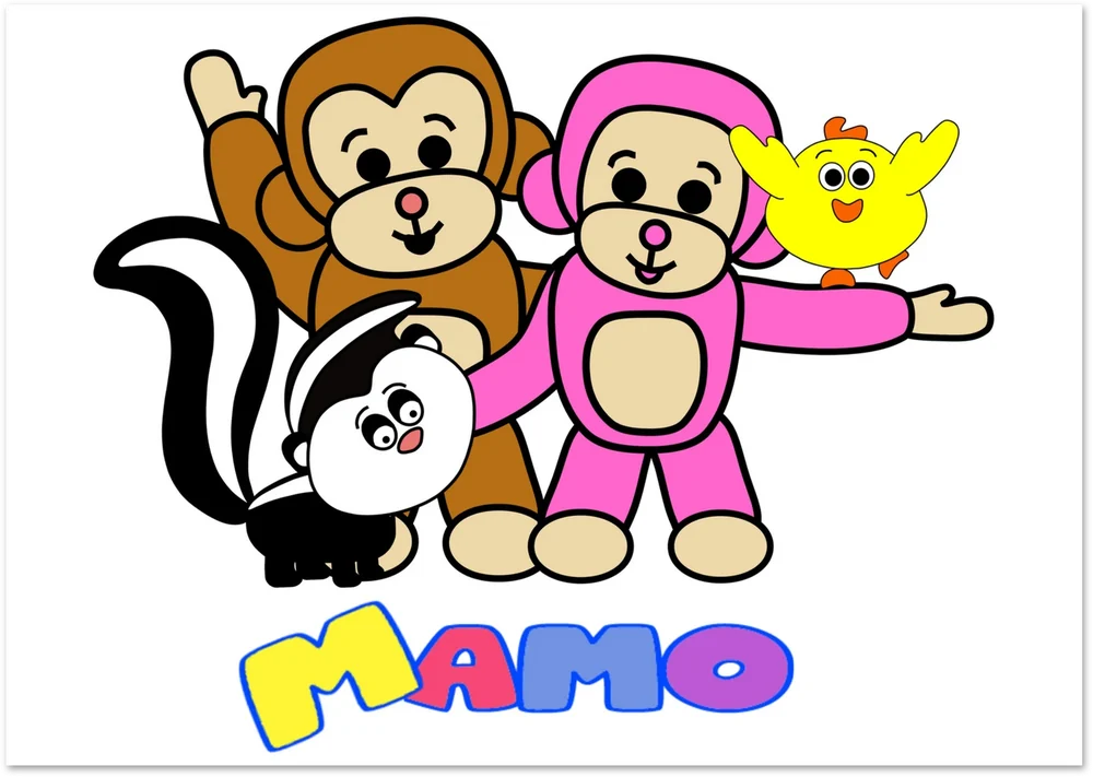 Poster Mamo en zijn vriendjes
